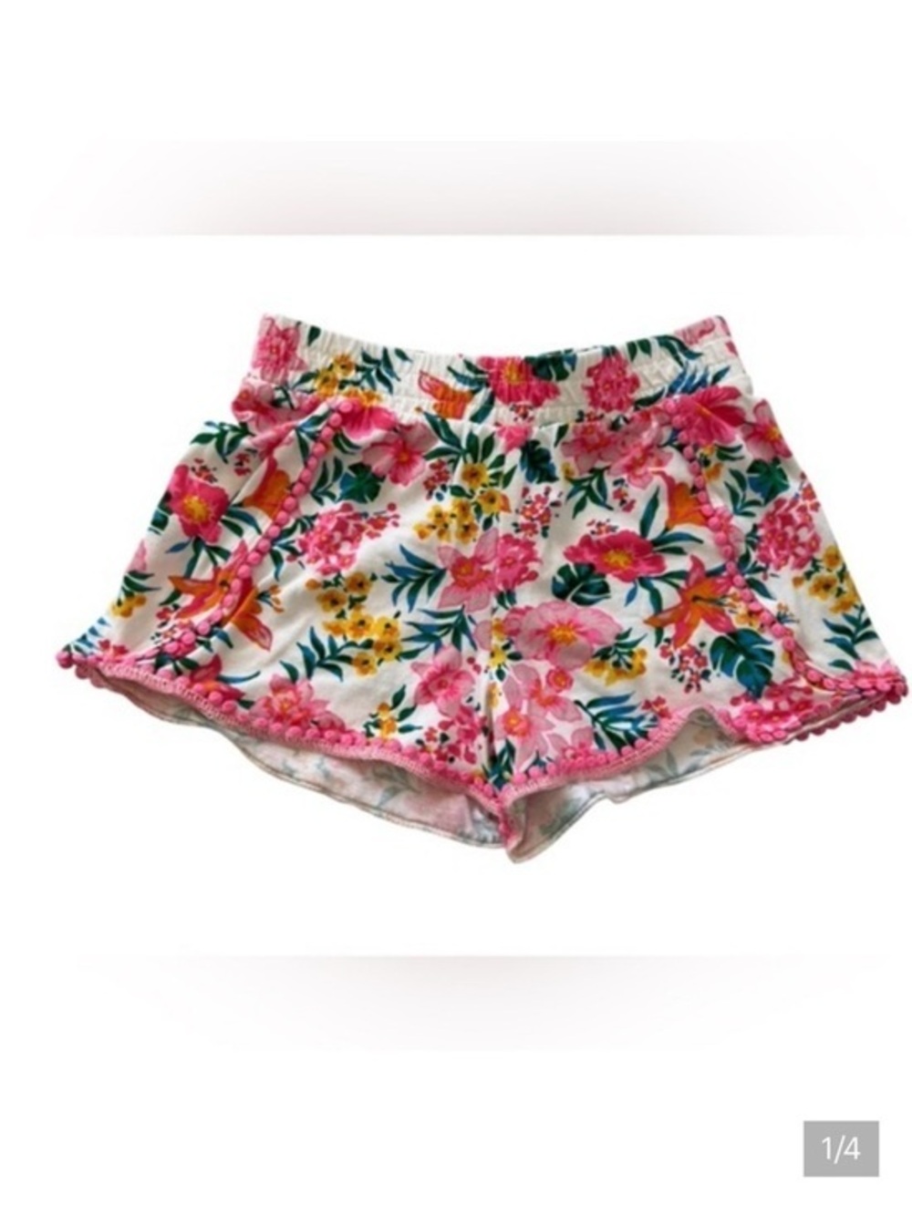 Crewcuts cotton Pink Floral Kids Shorts